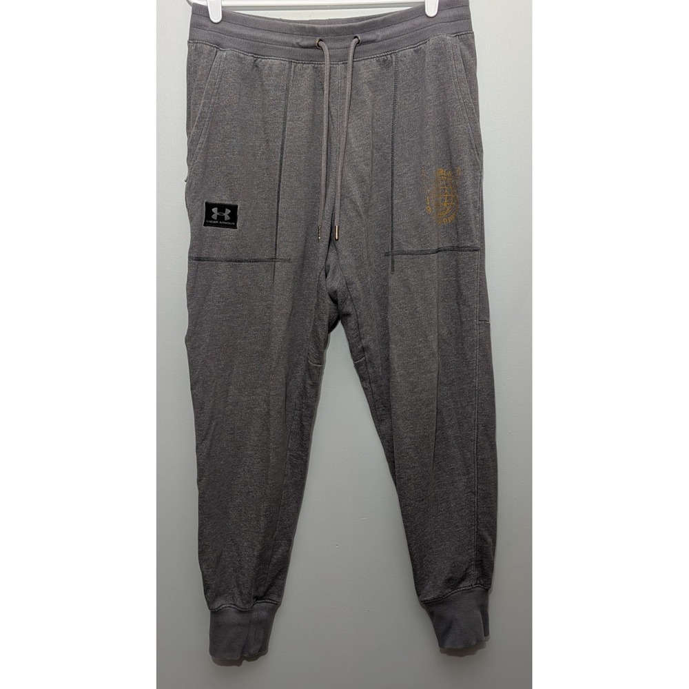 Under‎ Armour Joggers Gray World Champion Workout Sweatpants Men's XL